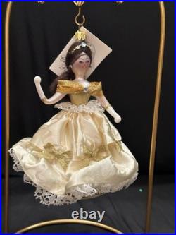 RARE Christopher Radko BELLE OF THE BALL Beauty & Beast Disney ITALIAN Ornament