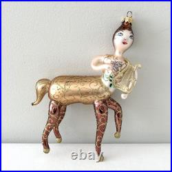RARE Christopher Radko CENTAUR Glass Christmas Ornament Large 9x7 Vintage 1997