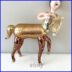RARE Christopher Radko CENTAUR Glass Christmas Ornament Large 9x7 Vintage 1997