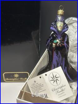 RARE Christopher Radko Disney Sleeping Beauty MALEFICENT Ornament 00-DIS-46 MINT