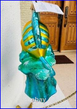 RARE Christopher Radko Disney The Little Mermaid Flounder Ornament NEW