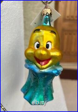 RARE Christopher Radko Disney The Little Mermaid Flounder Ornament NEW