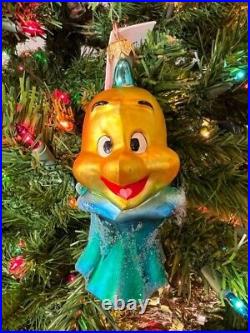 RARE Christopher Radko Disney The Little Mermaid Flounder Ornament NEW