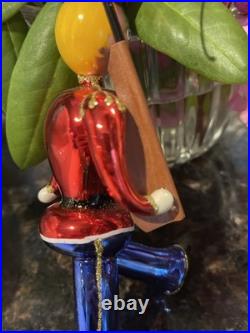 RARE. Christopher Radko Kings Guard 1994 Ornament Glass Red Blue 7