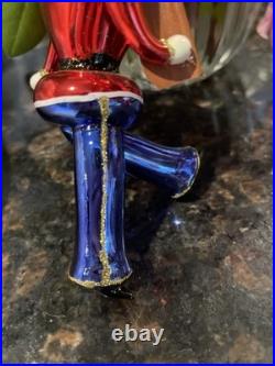 RARE. Christopher Radko Kings Guard 1994 Ornament Glass Red Blue 7