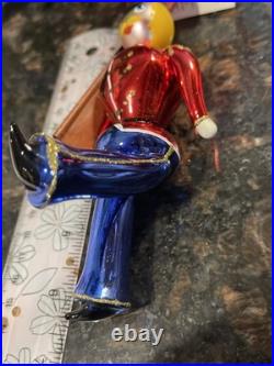 RARE. Christopher Radko Kings Guard 1994 Ornament Glass Red Blue 7