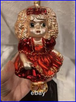 RARE Christopher Radko Marie Osmond/Adore BELLE Glass Ornament/Collectible