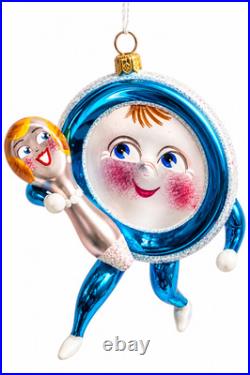 RARE Christopher Radko On The Run 1994 Italian Blown Glass Ornament Mint Signed