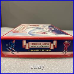 RARE Christopher Radko Shiny Brite Vintage Metal Downhill Skiers