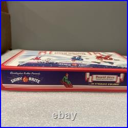 RARE Christopher Radko Shiny Brite Vintage Metal Downhill Skiers