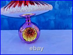 RARE Christopher Radko Snow Girl Christmas Ornament Italian Reflector with Box