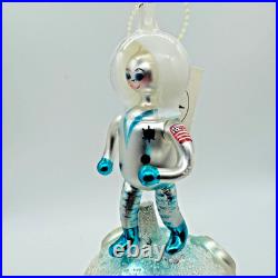 RARE First Edition 1994 NWT Radko ONE SMALL STEP / Italian astronaut ornament