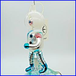RARE First Edition 1994 NWT Radko ONE SMALL STEP / Italian astronaut ornament