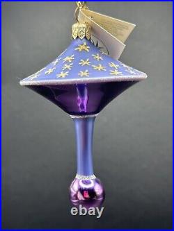 RARE HTF Christopher Radko ELROY'S TOY Purple Spin Top Ornament 98-235-0