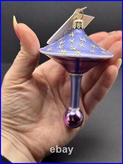 RARE HTF Christopher Radko ELROY'S TOY Purple Spin Top Ornament 98-235-0