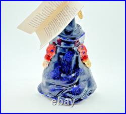 RARE NWT Christopher Radko Muffy VanderBear Witch Halloween Glass Ornament
