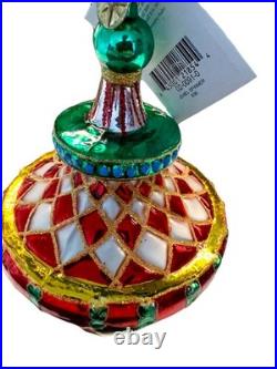 RARE & RETIRED Christopher Radko 2002 Jewel Spinner Christmas Ornament