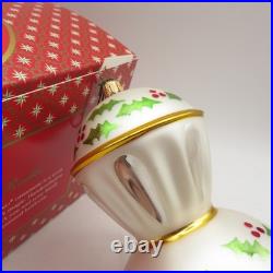 RARE Radko Glass Christmas Ornament SARABAND Triple Indent Reflector Drop Ball