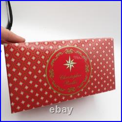 RARE Radko Glass Christmas Ornament SARABAND Triple Indent Reflector Drop Ball