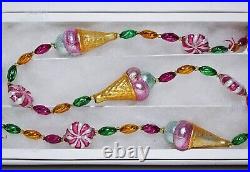 RARE Retired CHRISTOPHER RADKO CandyLand Glass Christmas Garland 30