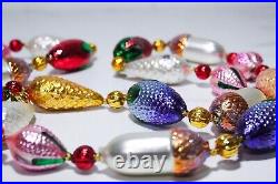 RARE Retired CHRISTOPHER RADKO Nuts & Berries Glass Christmas Garland 6ft