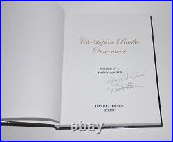 RARE Signed Christopher Radko Price Guide Book 1986 2000 David Olsen New