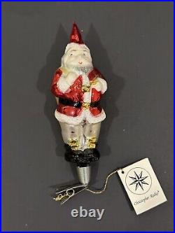 RARE VTG Christopher Radko THOMAS NAST SANTA CLIP Glass Ornament 93-217-0