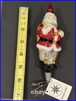 RARE VTG Christopher Radko THOMAS NAST SANTA CLIP Glass Ornament 93-217-0