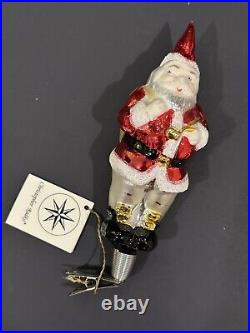 RARE VTG Christopher Radko THOMAS NAST SANTA CLIP Glass Ornament 93-217-0