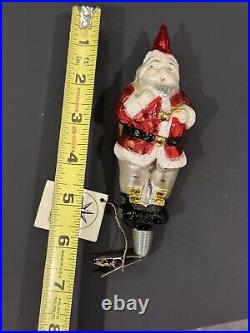 RARE VTG Christopher Radko THOMAS NAST SANTA CLIP Glass Ornament 93-217-0