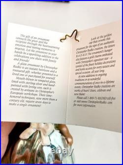 RARE Vint. Christopher Radko Disney ALICE IN WONDERLAND Alice Glass Ornament NIB