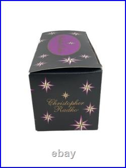 RARE Vint. Christopher Radko Disney ALICE IN WONDERLAND Alice Glass Ornament NIB