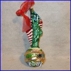 RETIRED Christopher Radko LIBERTY Above All Hand Blown Glass Ornament Justice