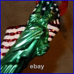 RETIRED Christopher Radko LIBERTY Above All Hand Blown Glass Ornament Justice