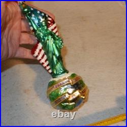 RETIRED Christopher Radko LIBERTY Above All Hand Blown Glass Ornament Justice
