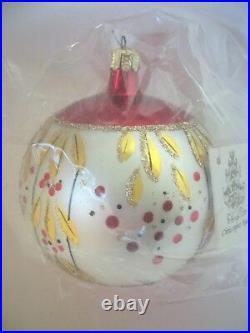 Radko 1989 CARMEN MIRANDA Vintage Red & Gold Ornament NEWwithTag STILL SEALED