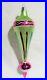 Radko_1990_EXCLAMATION_Vintage_Green_Multi_Stripe_withPink_Ball_Ornament_NEW_01_wdiw