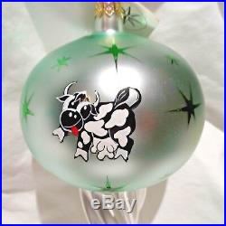 Radko 1993 MOON JUMP Vintage RARE Crescent Moon & Cow Ornament NEW withTag