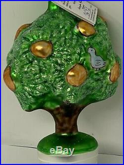 Radko 1993 PARTRIDGE IN A PEAR TREE LTD ED 1st DAY Christmas Ornament With Tag