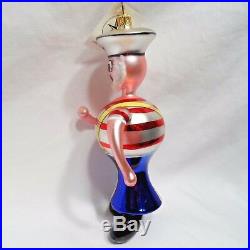 Radko 1994 SHIPS AHOY Vintage Sailor withTattoo RARE Ornament NEW withTag & Box