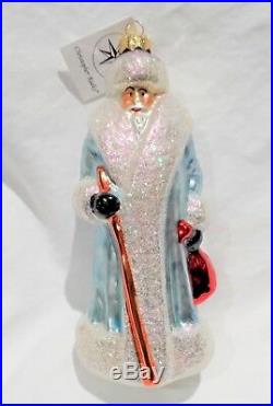 Radko 1995 BLUE VELVET Vintage RUSSIAN SANTA COLLECTION Ornament NEW withTag