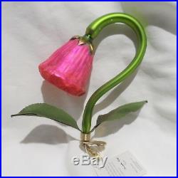 Radko 1996 COCKLE BELL Vintage Floral Clip RARE German Ornament NEW withTag