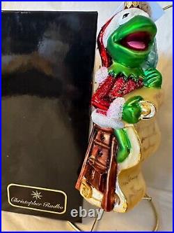 Radko 1997 Kermit Muppet Collection Ornament CHECKING IT TWICE 97-MPT-01 Mint