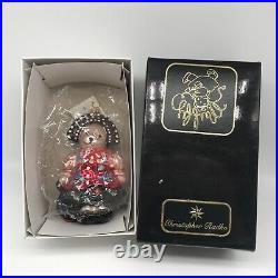 Radko 2000 MUFFY CZARINA MUFFINA VanderBear 00-NAB-03 Glass Ornament Box & Tag