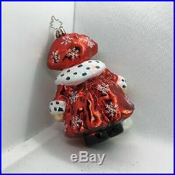 Radko 2004 MUFFY SNOW QUEEN in Red EXCL RG LE Glass Christmas Ornament 3011306