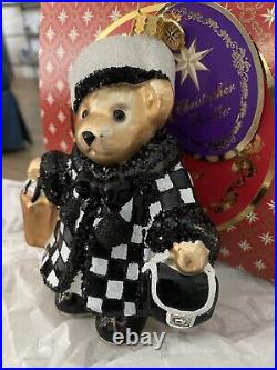 Radko 2022 BLOOMINGDALE'S CHRISTMAS EXCLUSIVE MUFFY Vanderbear Shopper Ornament