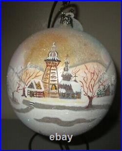 Radko ALPINE PORTRAIT #1 Ball Christmas Ornament New NWT +Box RARE 1012098