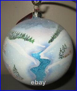 Radko ALPINE PORTRAIT #2 Ball Christmas Ornament New NWT +Box RARE 1012098