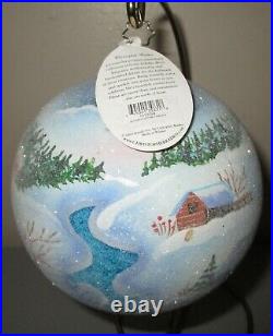 Radko ALPINE PORTRAIT #2 Ball Christmas Ornament New NWT +Box RARE 1012098