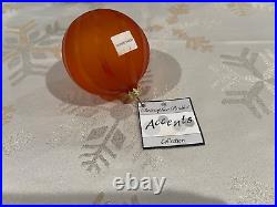 Radko Accents Collection Copper Glass Ornaments 1 box of 6 striped clear
